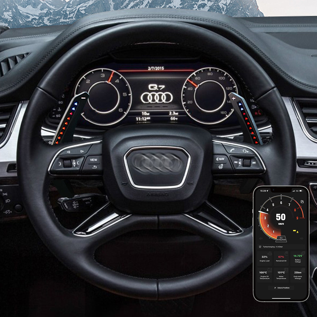 LED Paddle Shifter Erweiterung für Audi A6 A8 Lenkrad – TDD MOTORS
