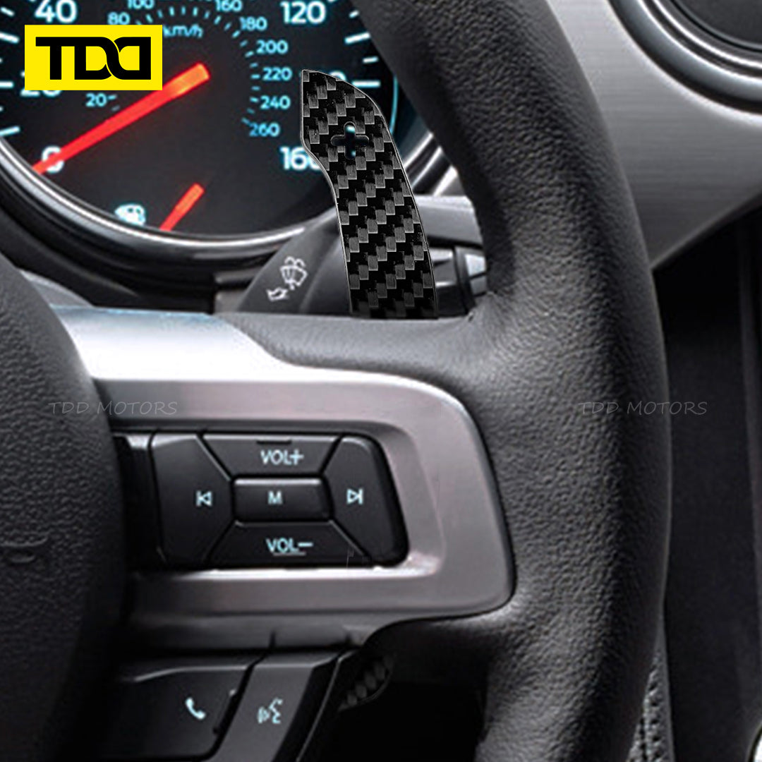 TDD Magnetic Carbon Fiber Paddle Shifters For Mustang