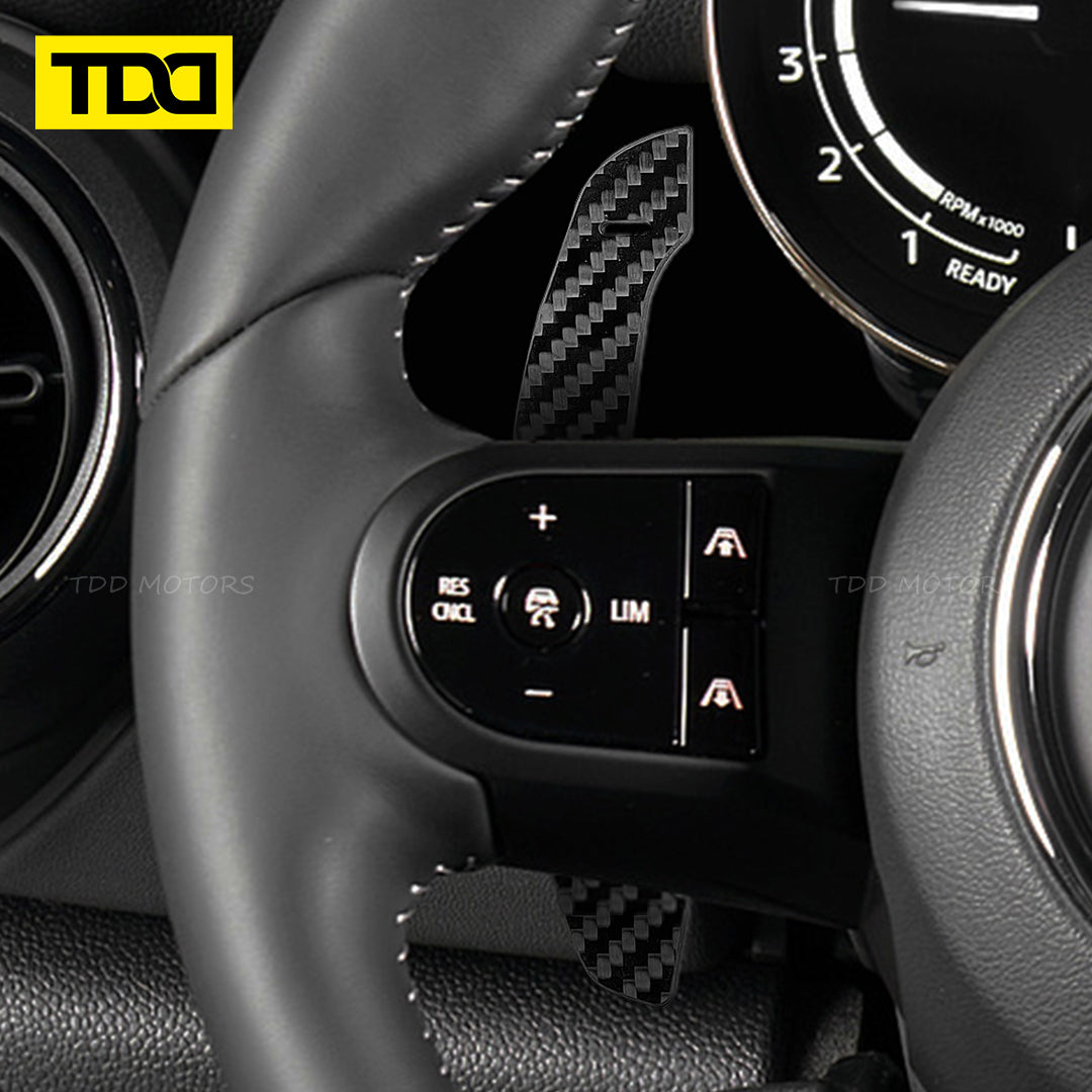 Magnetic Carbon Fiber Paddle Shifters For Mini F54 F55 F56 F57 Cooper 22+ F54 F55 F56 F57 F60 Cooper S/JCW