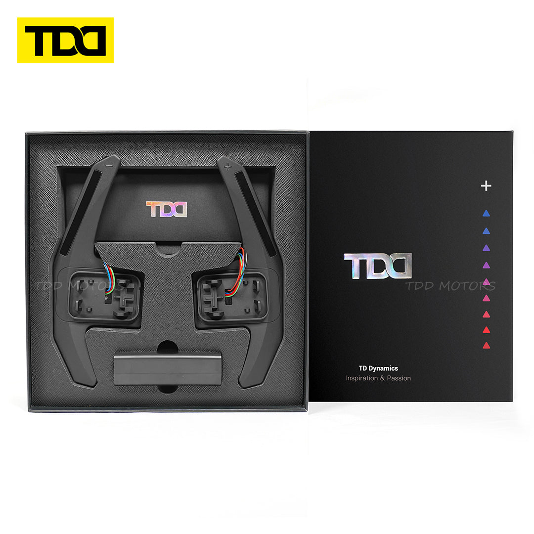 TDD Motors LED Paddle Shifter Extension for BMW 1 Series M Sports:F20;  2 Series M Sports:F22,F23,F45 ; 3 Series M Sports F30,F31; 4 Series M Sports F32,F33, F36M Series F87 M2, F80 M3, F82 F83 / F15 F34 F20 F21 F25 ;