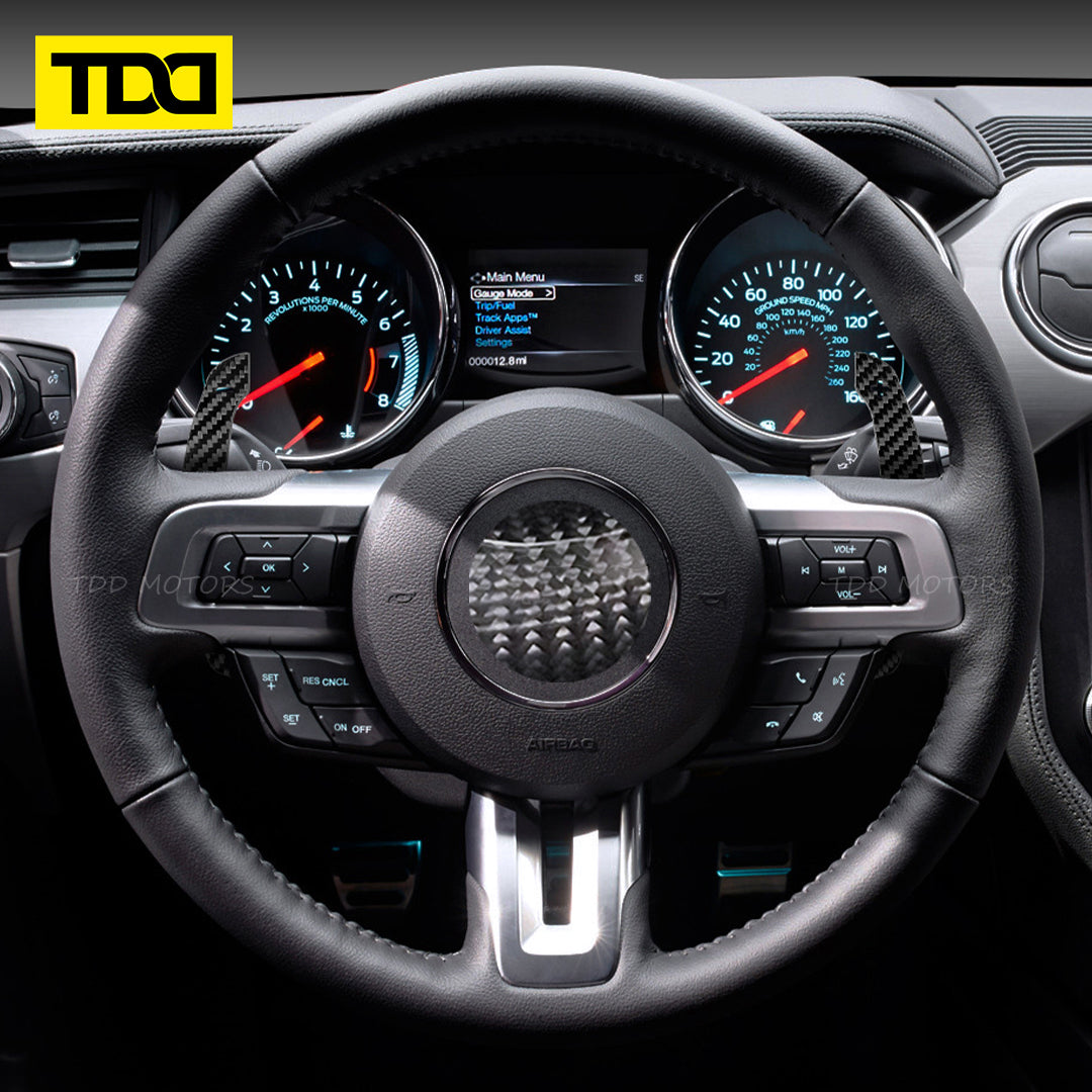 TDD Magnetic Carbon Fiber Paddle Shifters For Mustang