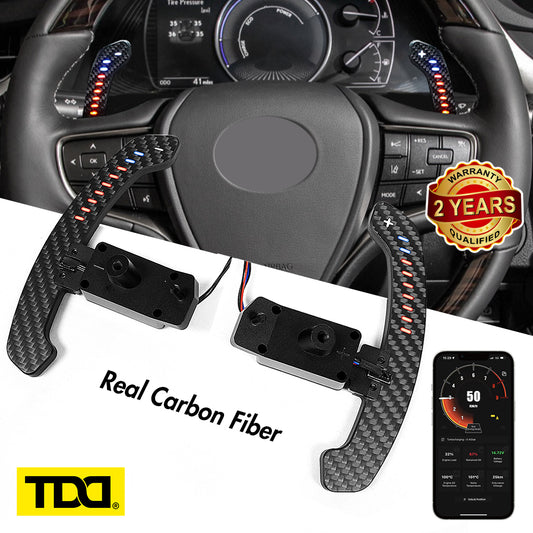 TDD Carbon Fiber Magnetic LED Paddle Shifters For Lexus ES 2022 ES300 ES350/300h 2019-2023