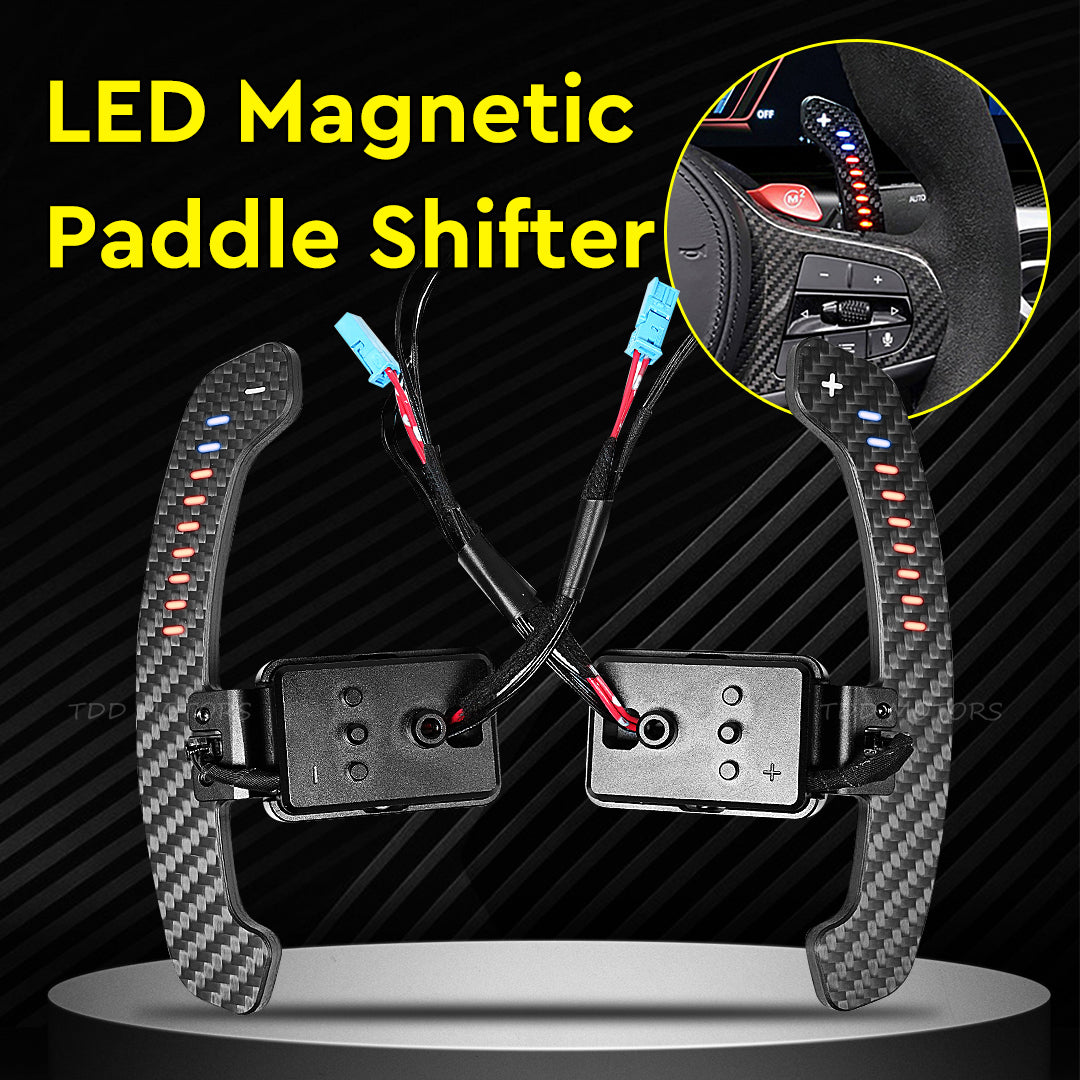 TDD Carbon Fiber Magnetic LED Paddle Shifters For Nissan