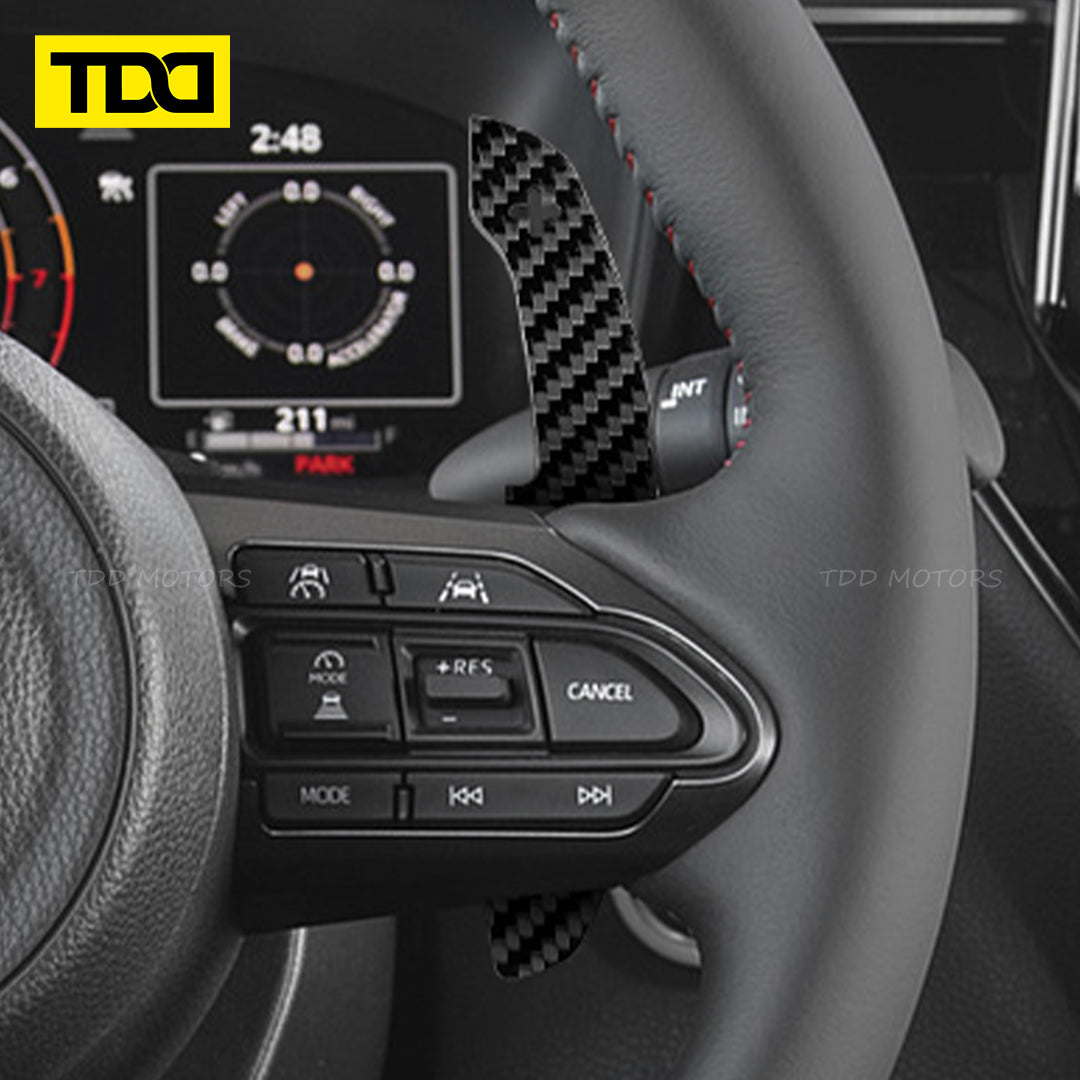 TDD Magnetic Carbon Fiber Paddle Shifters For Toyota YARIS GR 2020-2024