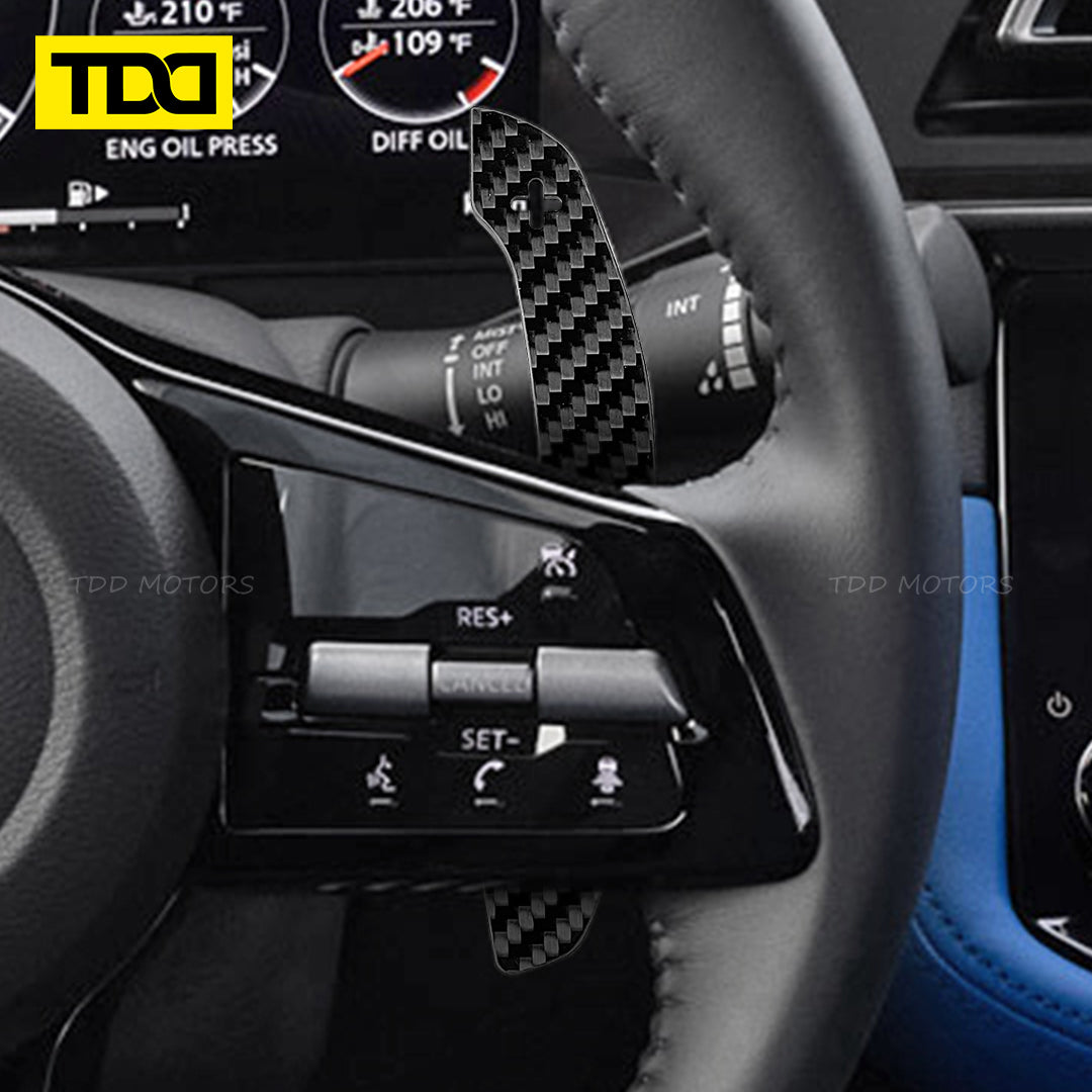 TDD Carbon Fiber Magnetic Paddle Shifters For Nissan