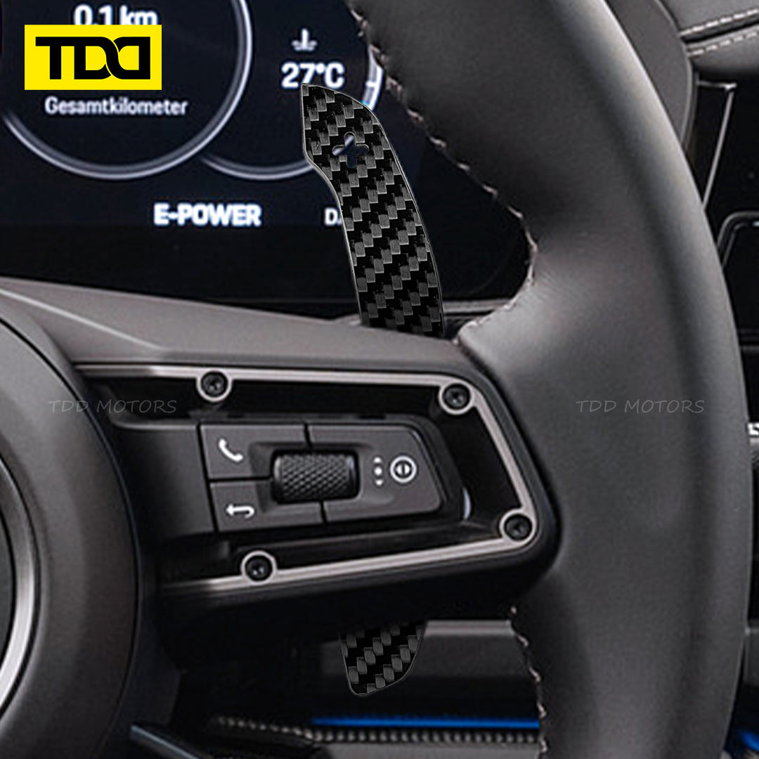 TDD Magnetic Carbon Fiber Paddle Shifters For Porsche Cayenne Cayman Panamera 911 918 718