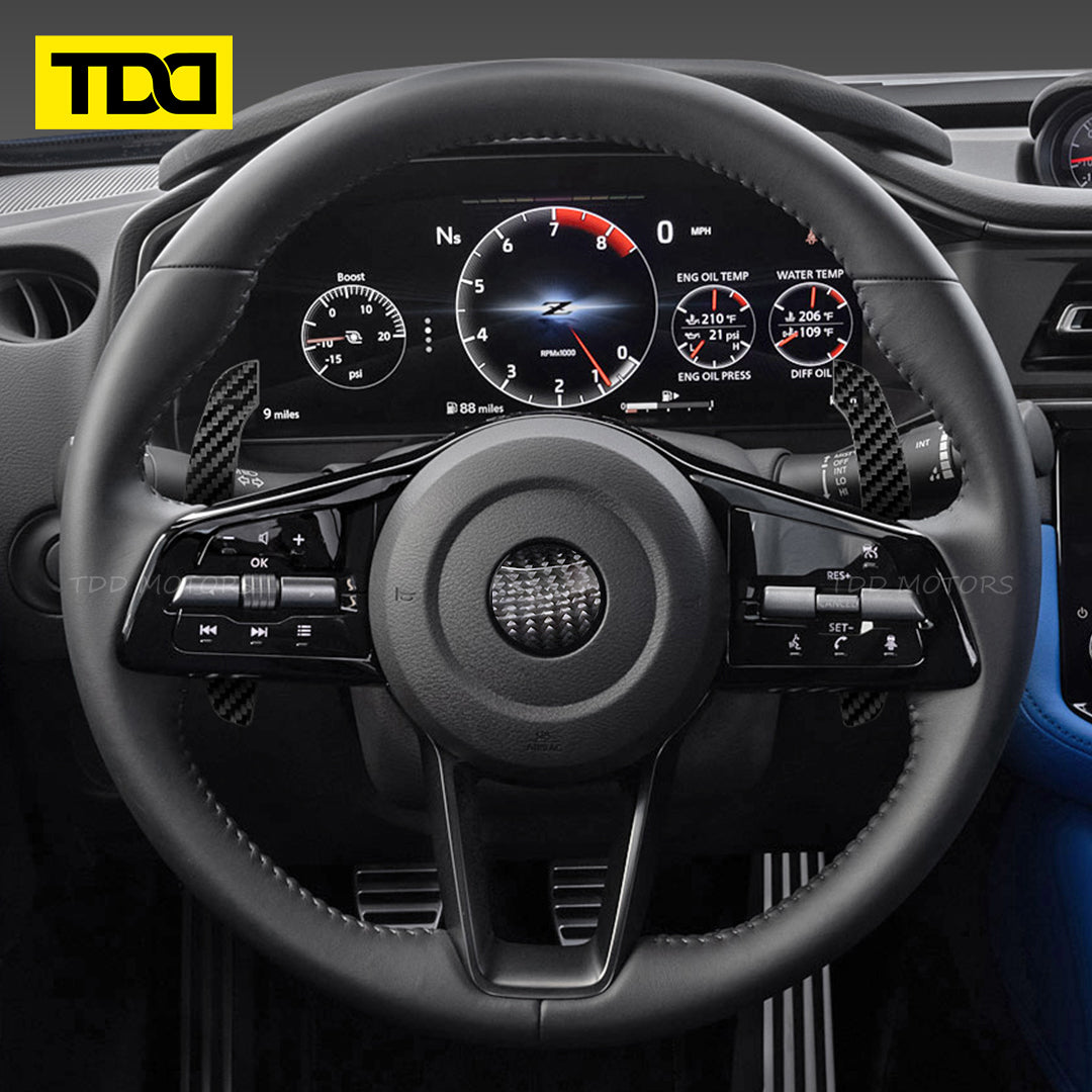 TDD Carbon Fiber Magnetic Paddle Shifters For Nissan