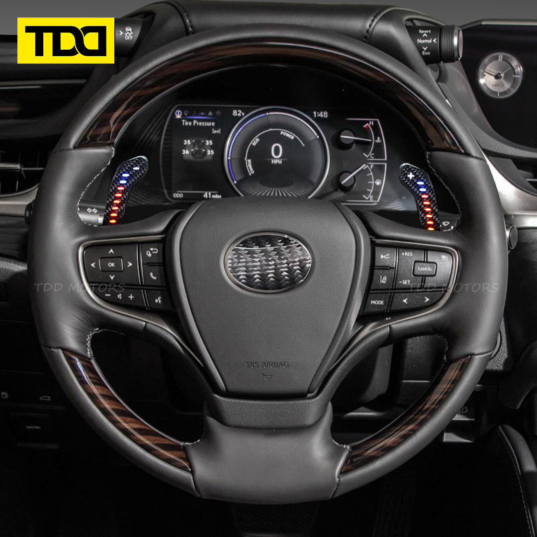 TDD Carbon Fiber Magnetic LED Paddle Shifters For Lexus ES 2022 ES300 ES350/300h 2019-2023