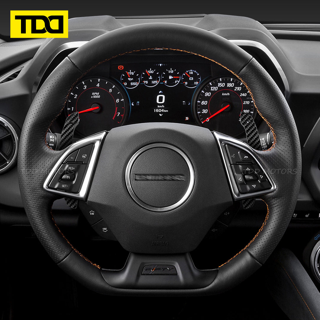 TDD Magnetic Carbon Fiber Paddle Shifters For Chevrolet Corvette C7 ZR1 2014-2019