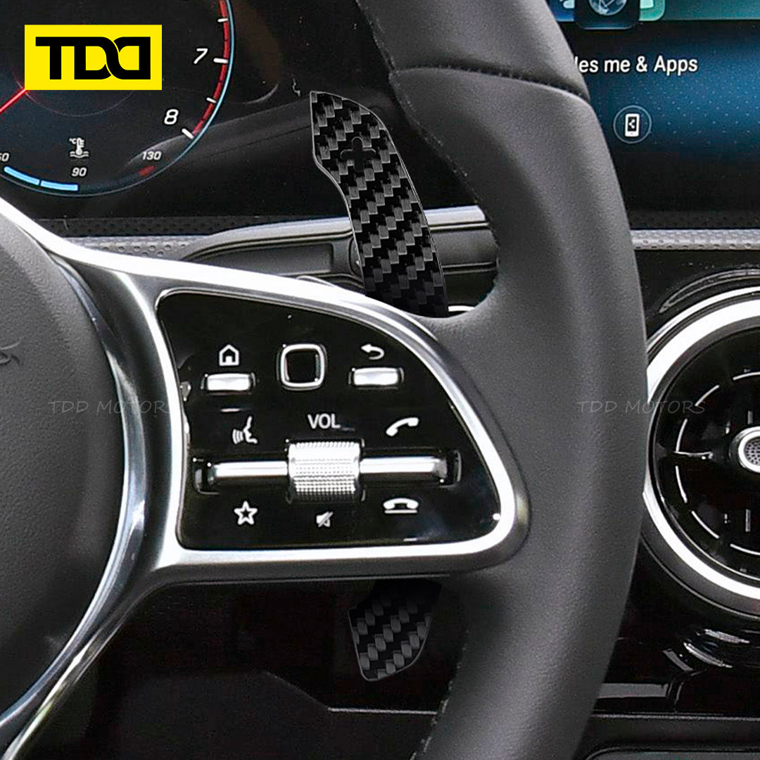 Carbon Fiber Magnetic Paddle Shifters For Mercedes Benz X156 X204 C117 X117 W218 X218 R231 Class:GLA GLK CLA CLS SL