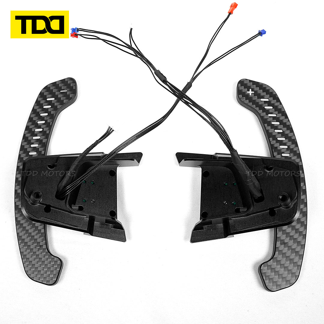 TDD Carbon Fiber Magnetic LED Paddle Shifters For Volkswagen GTI Golf 7 Golf R MK7/7.5 VW GTI Scirocco