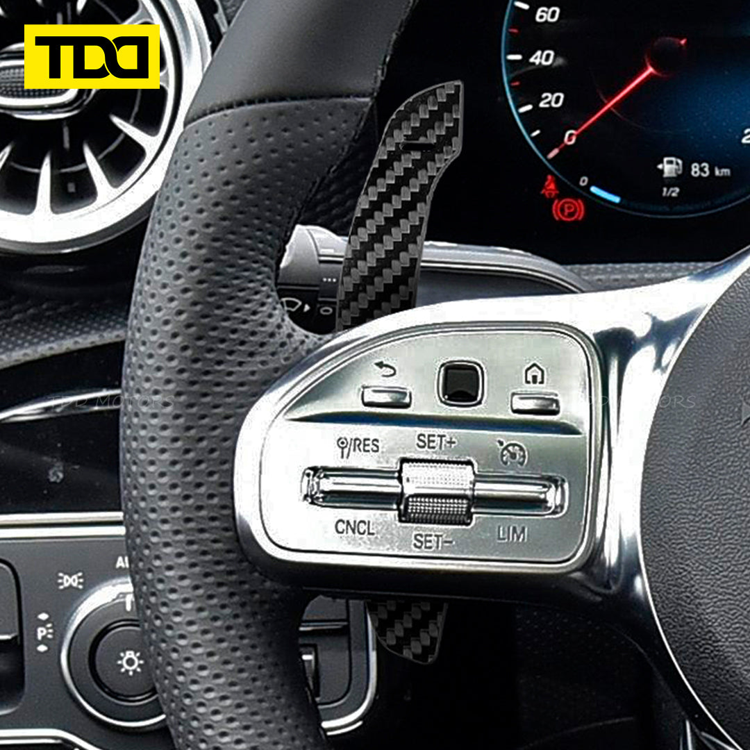 Carbon Fiber Magnetic Paddle Shifters For Mercedes Benz X156 X204 C117 X117 W218 X218 R231 Class:GLA GLK CLA CLS SL