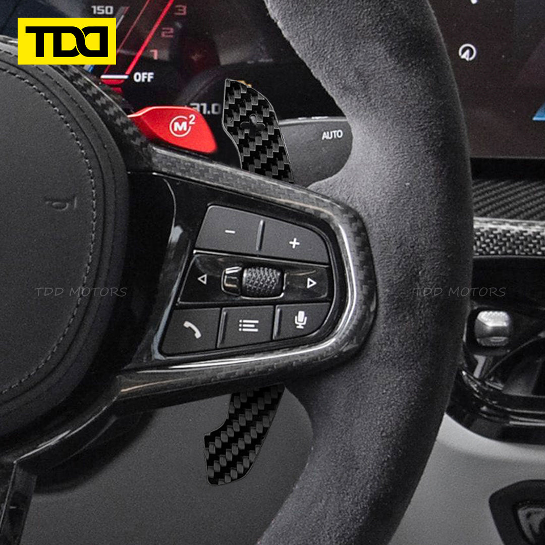 TDD Magnetic Carbon Fiber Paddle Shifters For BMW F10 F06 F07 F11 F18 F12 F13 F01 F02 F30 F31 F32 F33 F34 2 3 4 5 6 7 Series G20 G30 G32 G38 G12 G01 G80 F90 F92 30 X3: G01 X4: G02 X5: G05 X6: G06 X7 G07 F20 F30 F32 F34 F36 F80 I8 7 Series