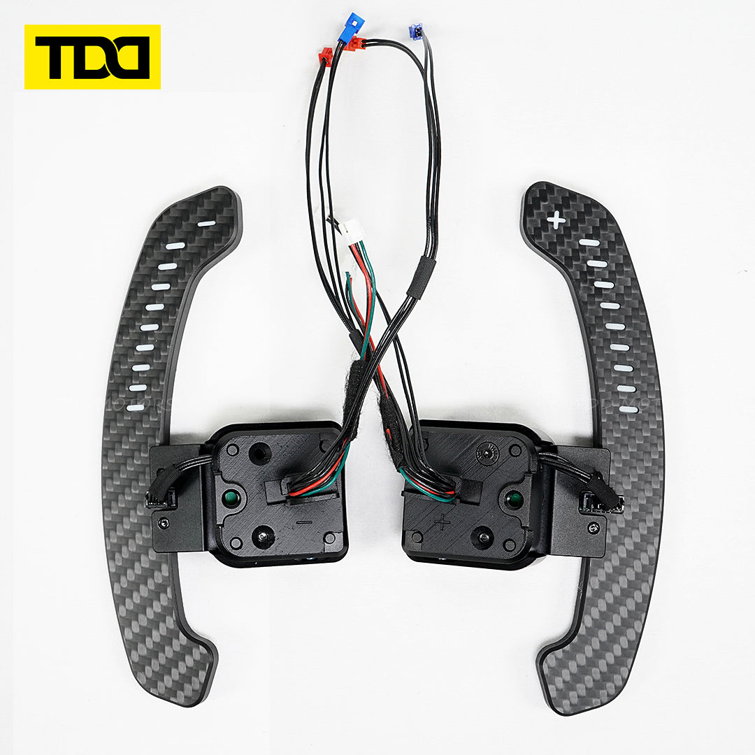 TDD Carbon Fiber Magnetic LED Paddle Shifters For Audi A1 A2 A3 A4 A5 A8 Q2 Q3 Q4 Q5 Q7 Q8 S1 S2 S3 S4 S5 SQ5 SQ7 SQ8 RS1 RS2 RS3 RS4 RS5 RSQ5