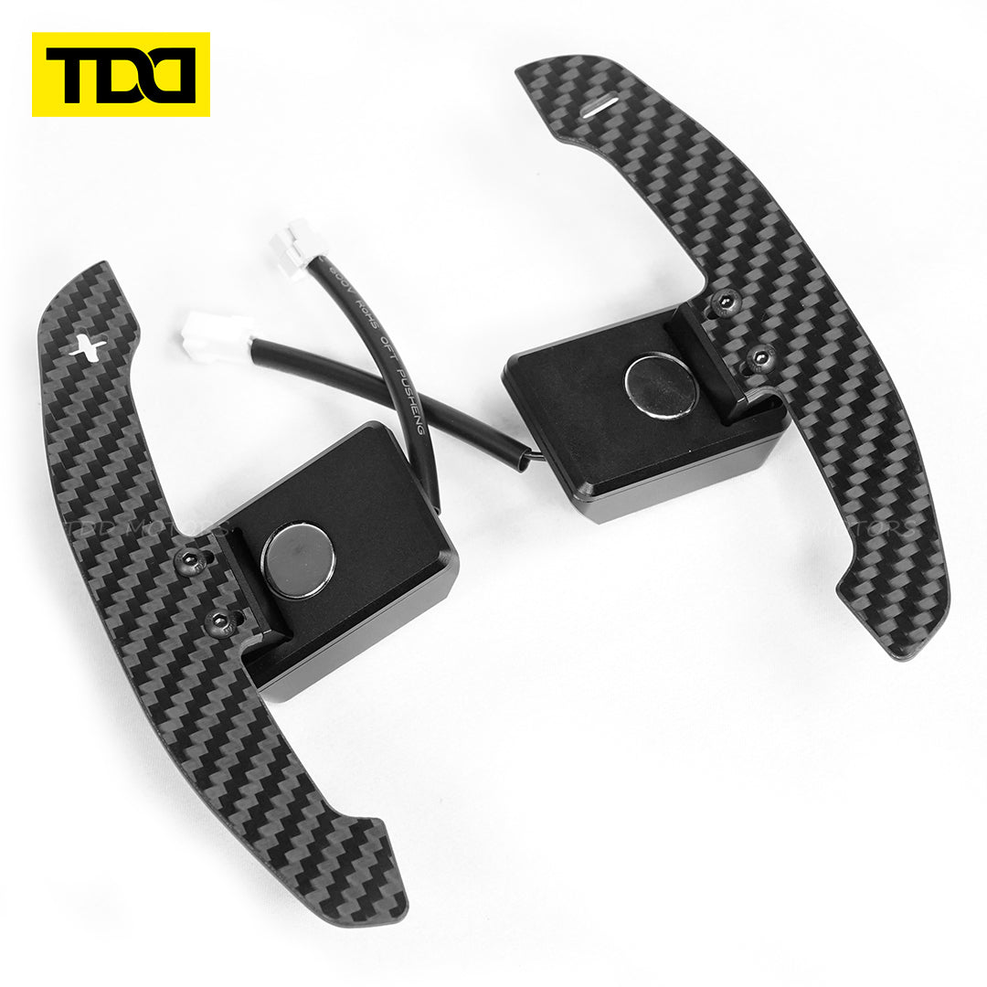 TDD Carbon Fiber Magnetic Paddle Shifters For Nissan Micra VERSA 20 21