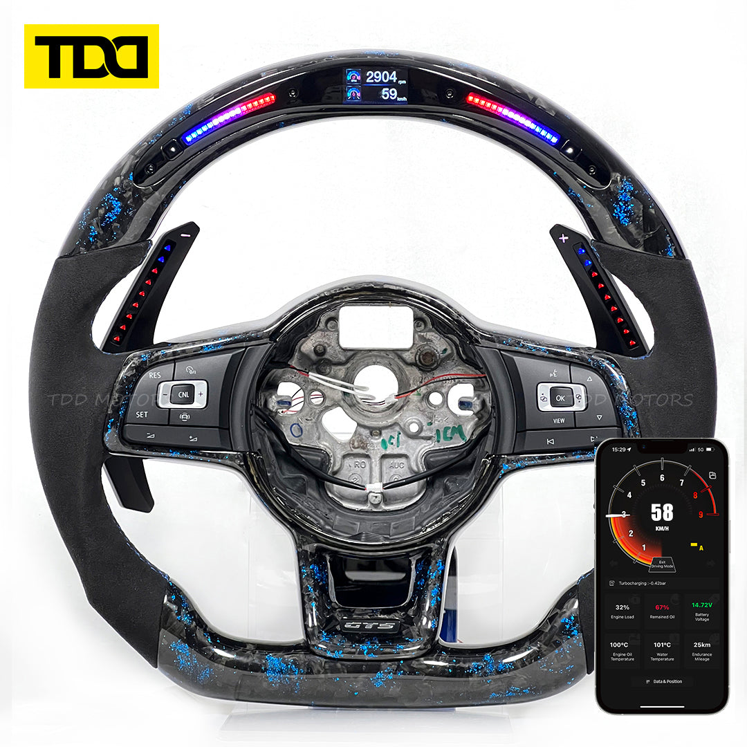 Galaxy Pro LED Steering Wheel for Volkswagen GTI Golf 7 Golf R MK7/7.5 VW Polo GTI Scirocco